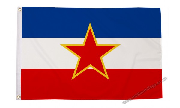Yugoslavia With Star Flag